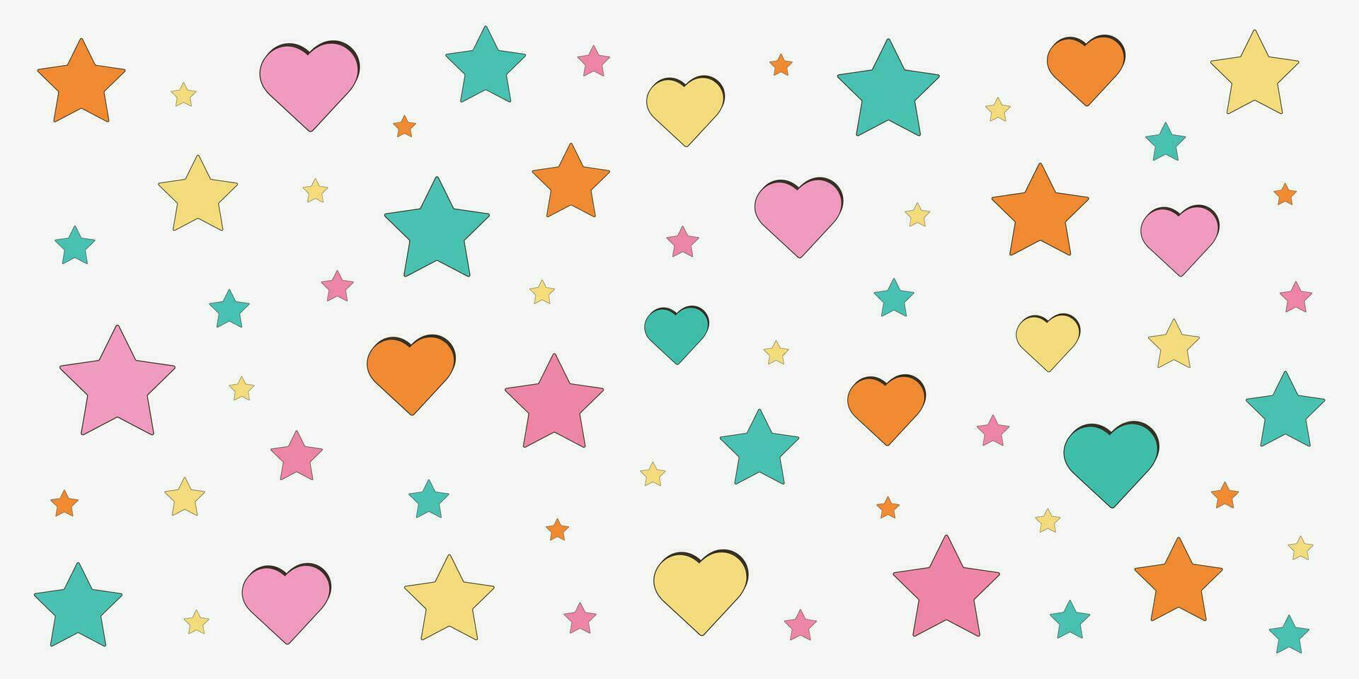 Banner with stars and hearts.Elegant decorative design. Christmas banner.Modern background design. Celebration vector illustration.Merry Christmas and Happy New Year background for Greeting cards