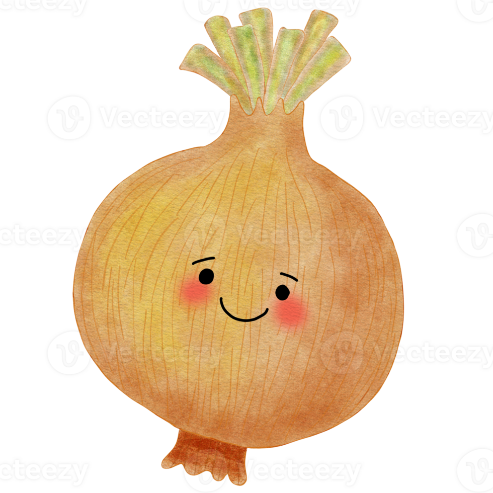 Cute smiling onion png