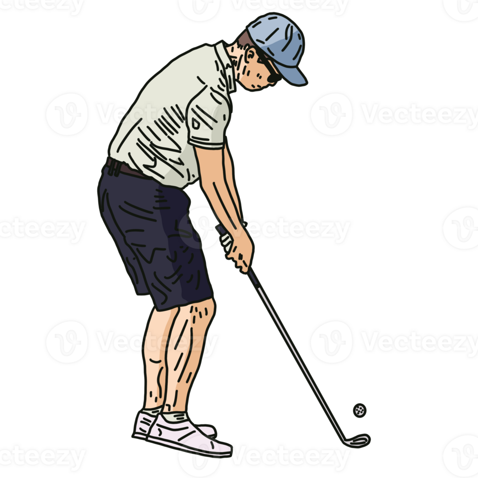 person playing golf png