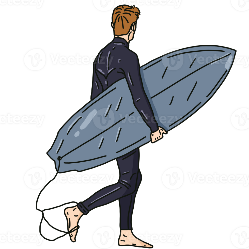 man with board png