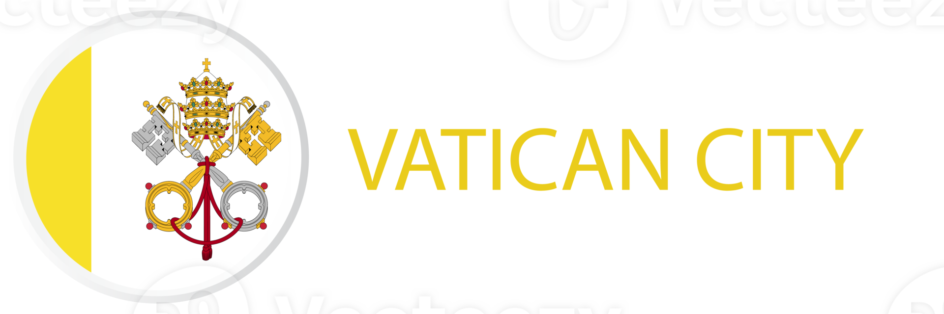 Vatican City flag in web button, button icon. png