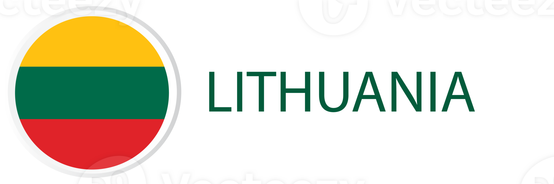 Lithuania flag in web button, button icon. png