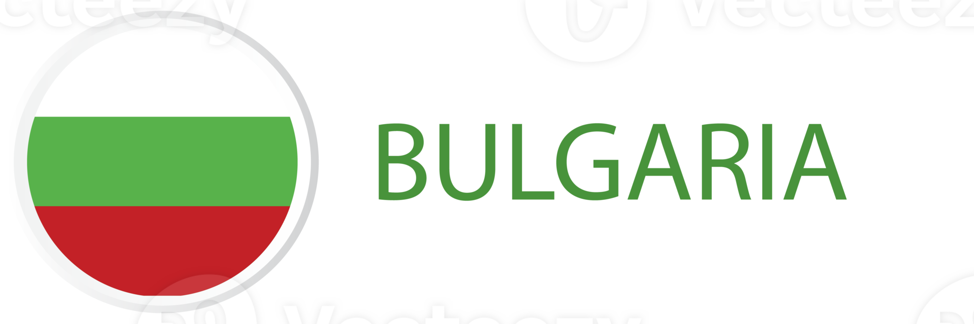 Bulgaria flag in web button, button icon. png