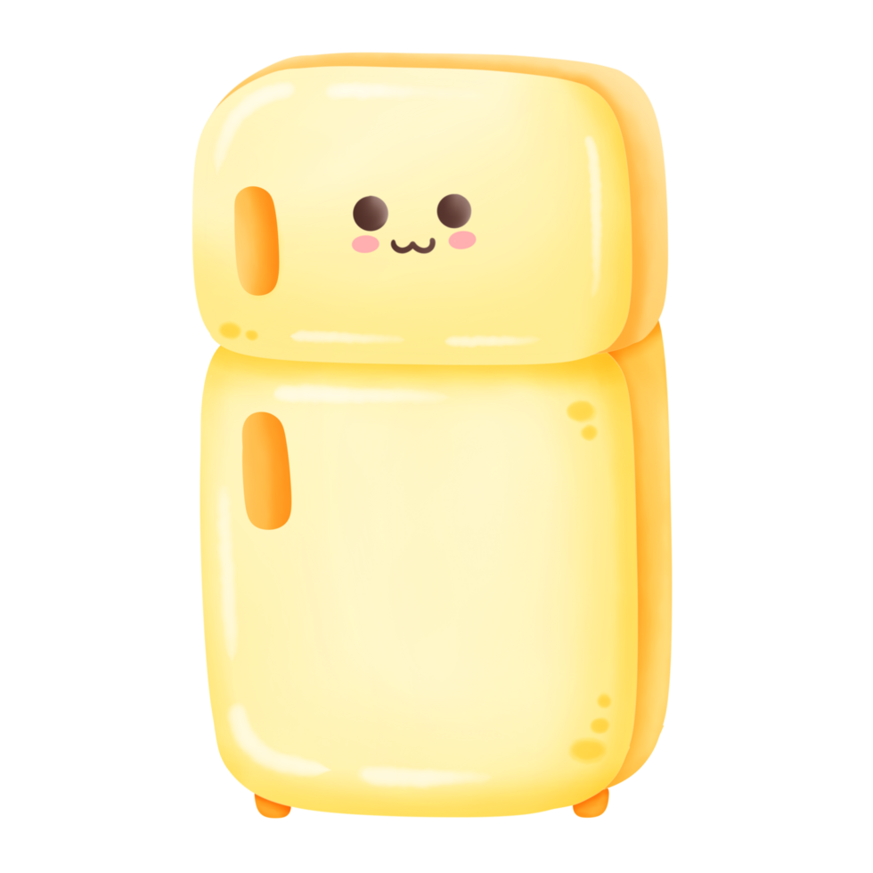 cute refrigerator cartoon illustration png