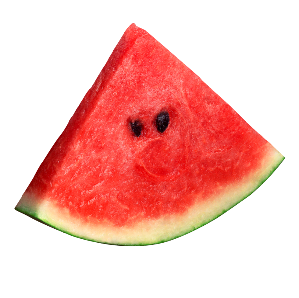 Wassermelone Scheiben isoliert auf ein Weiß Hintergrund png