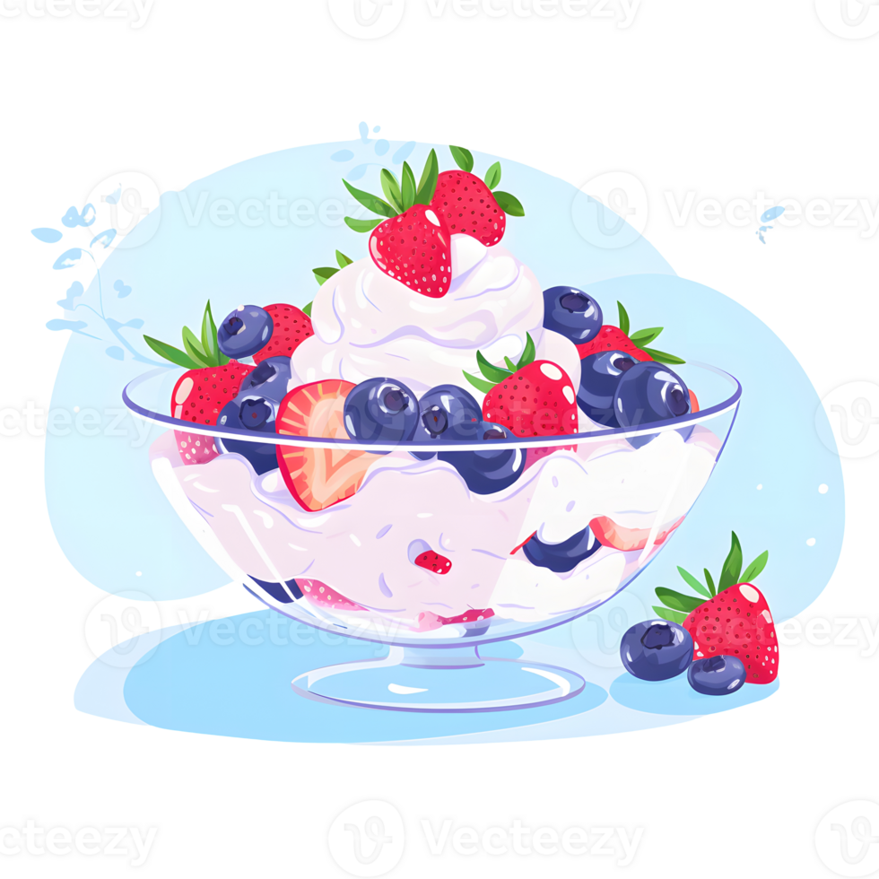 Ice cream scoop on waffle cone on transparent background cutout, PNG file. AI Generated