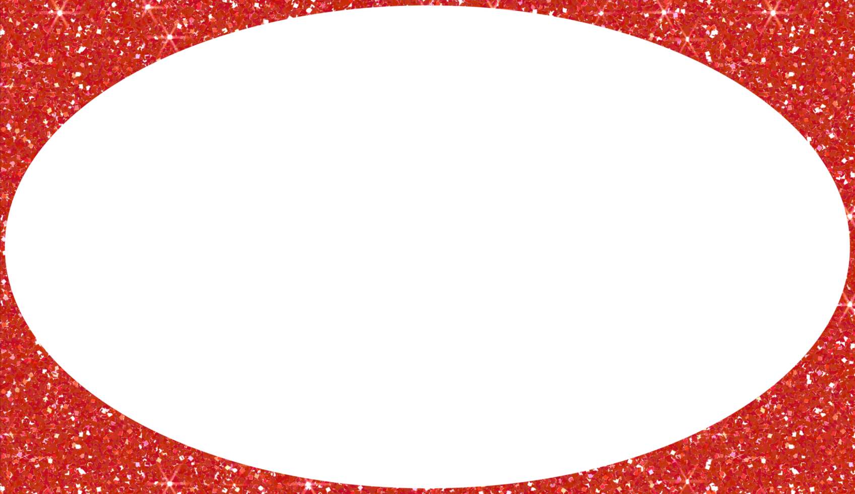 Red circle frame glitter on transparent background. Circle element