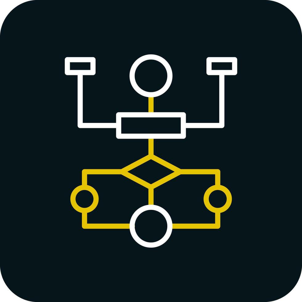 Flow Chart Vector Icon Design