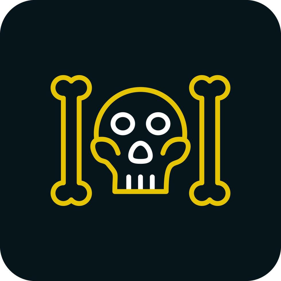Skull And Bones Vector Icon Design