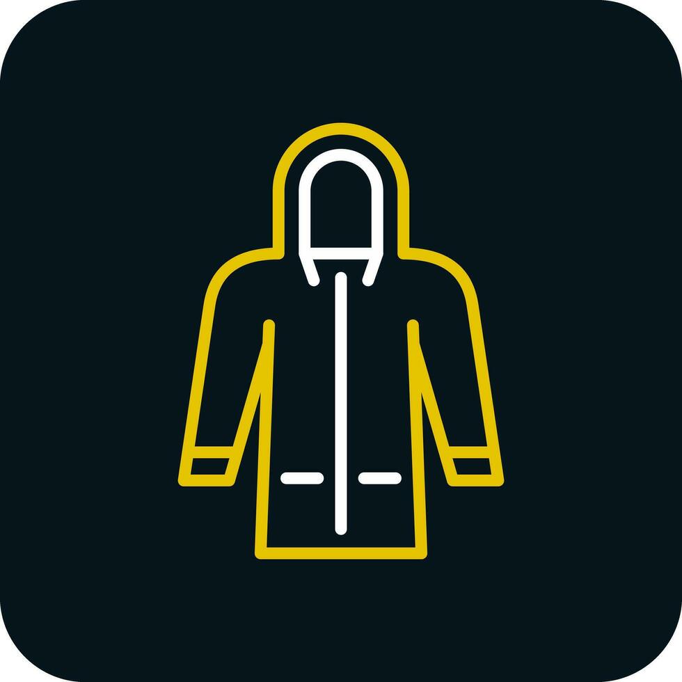Raincoat Vector Icon Design