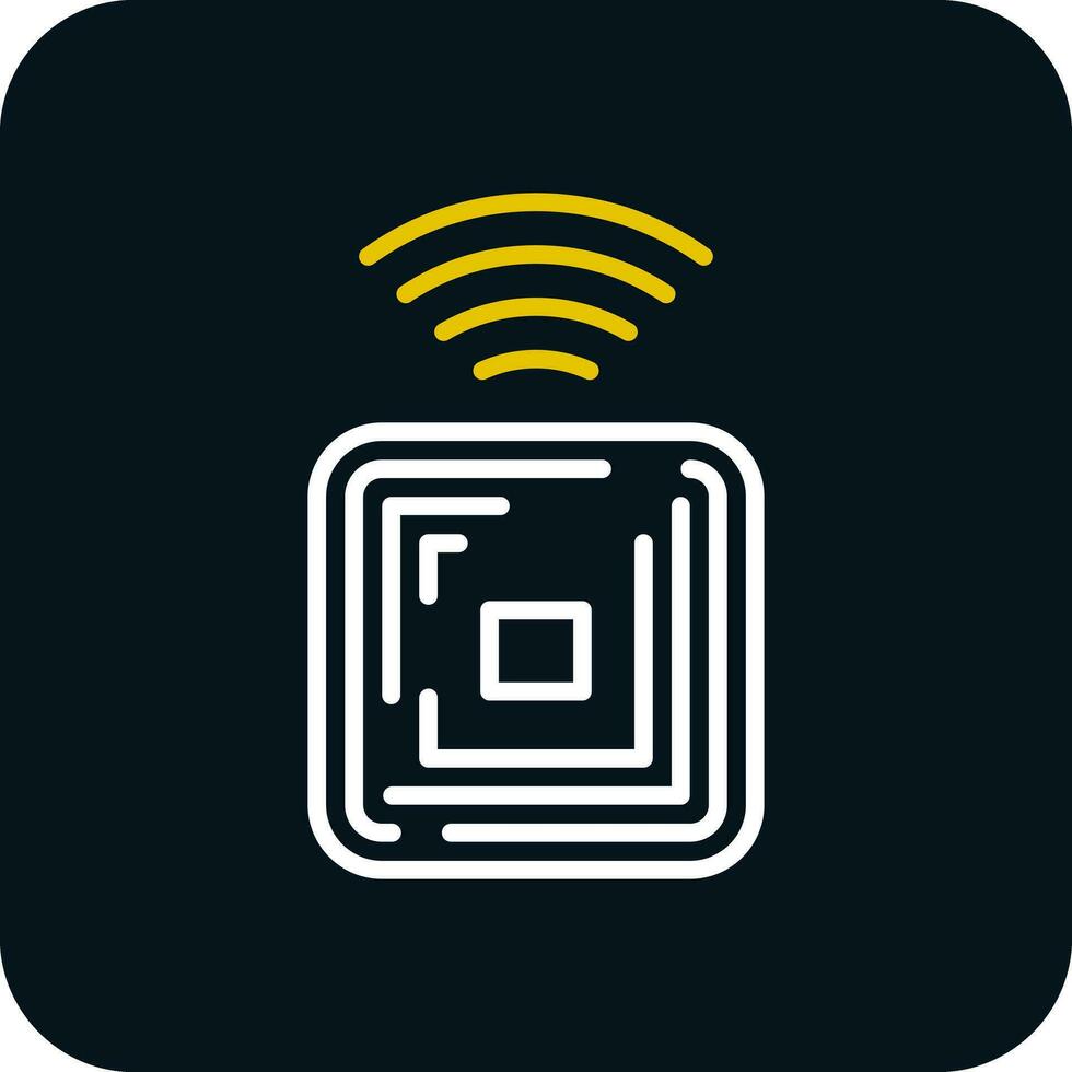 Rfid Chip Vector Icon Design