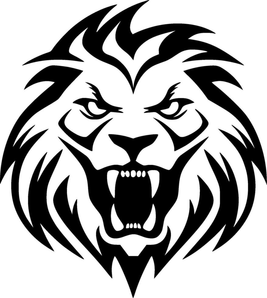 Lion - Minimalist and Flat Logo - Vector illustration