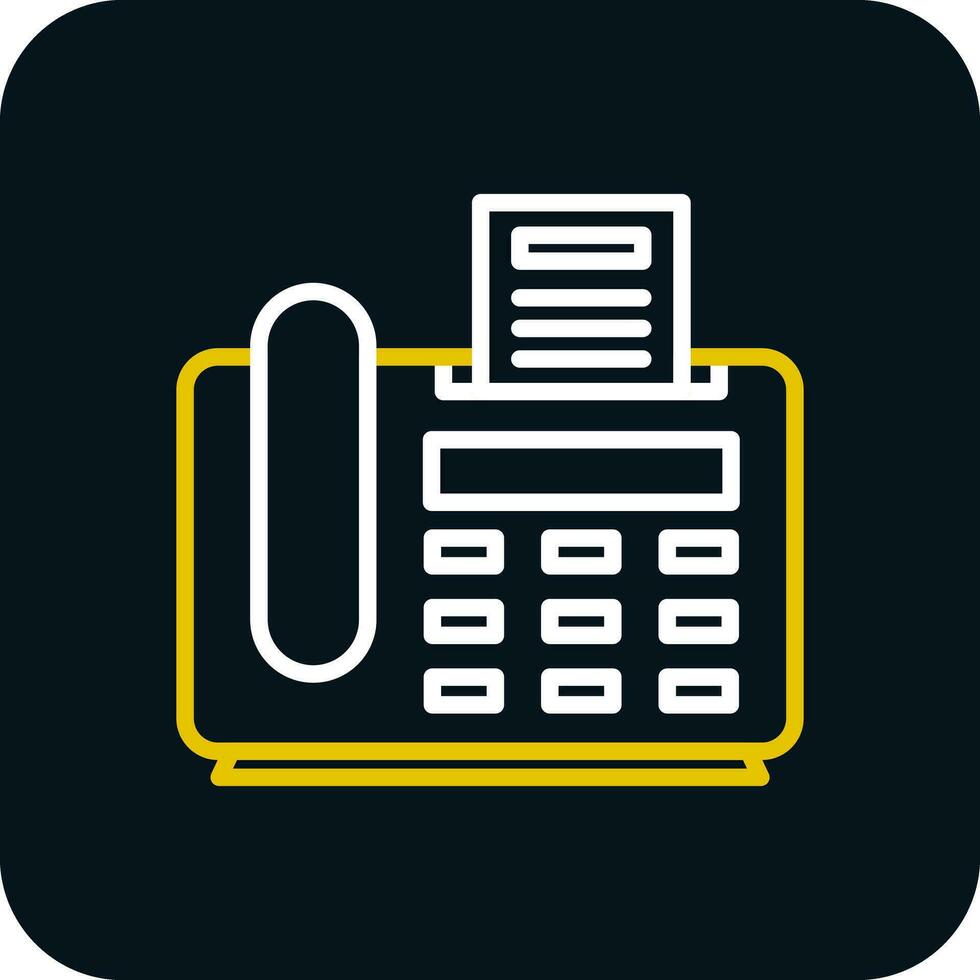 Fax Machine Vector Icon Design