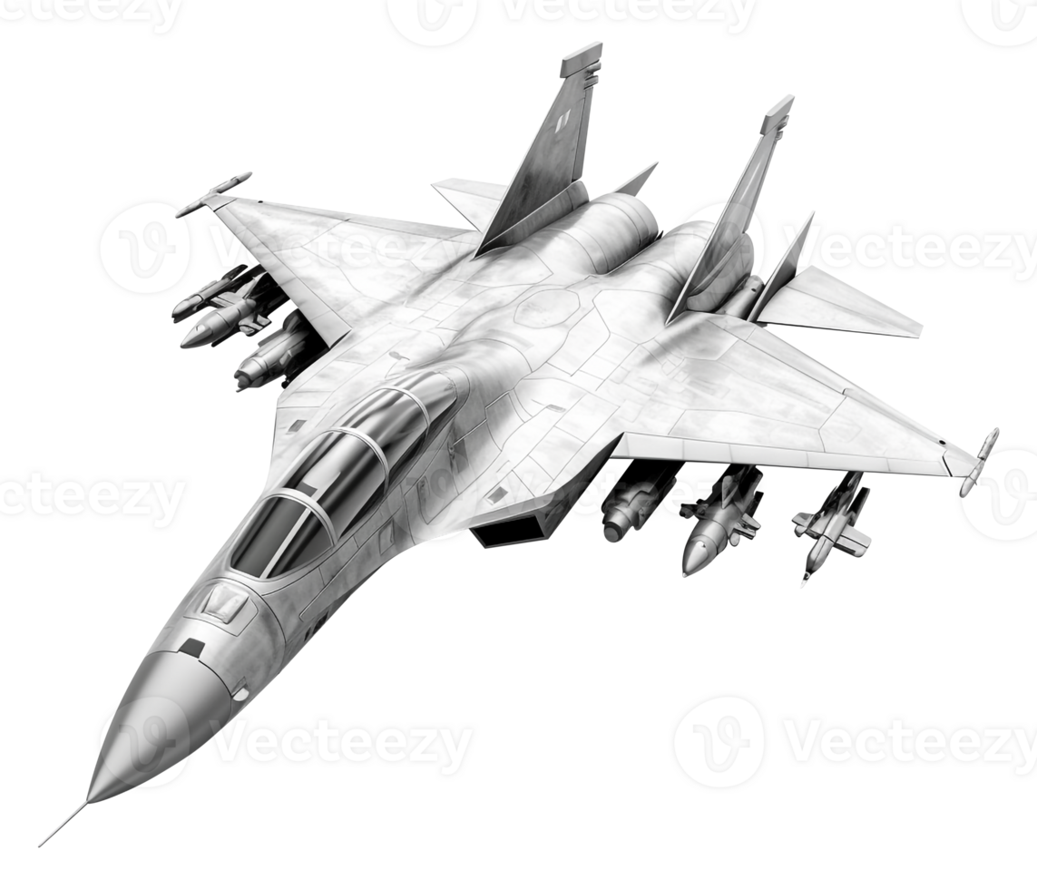 kämpe jet png kämpe flygplan jet plan transparent bakgrund ai genererad