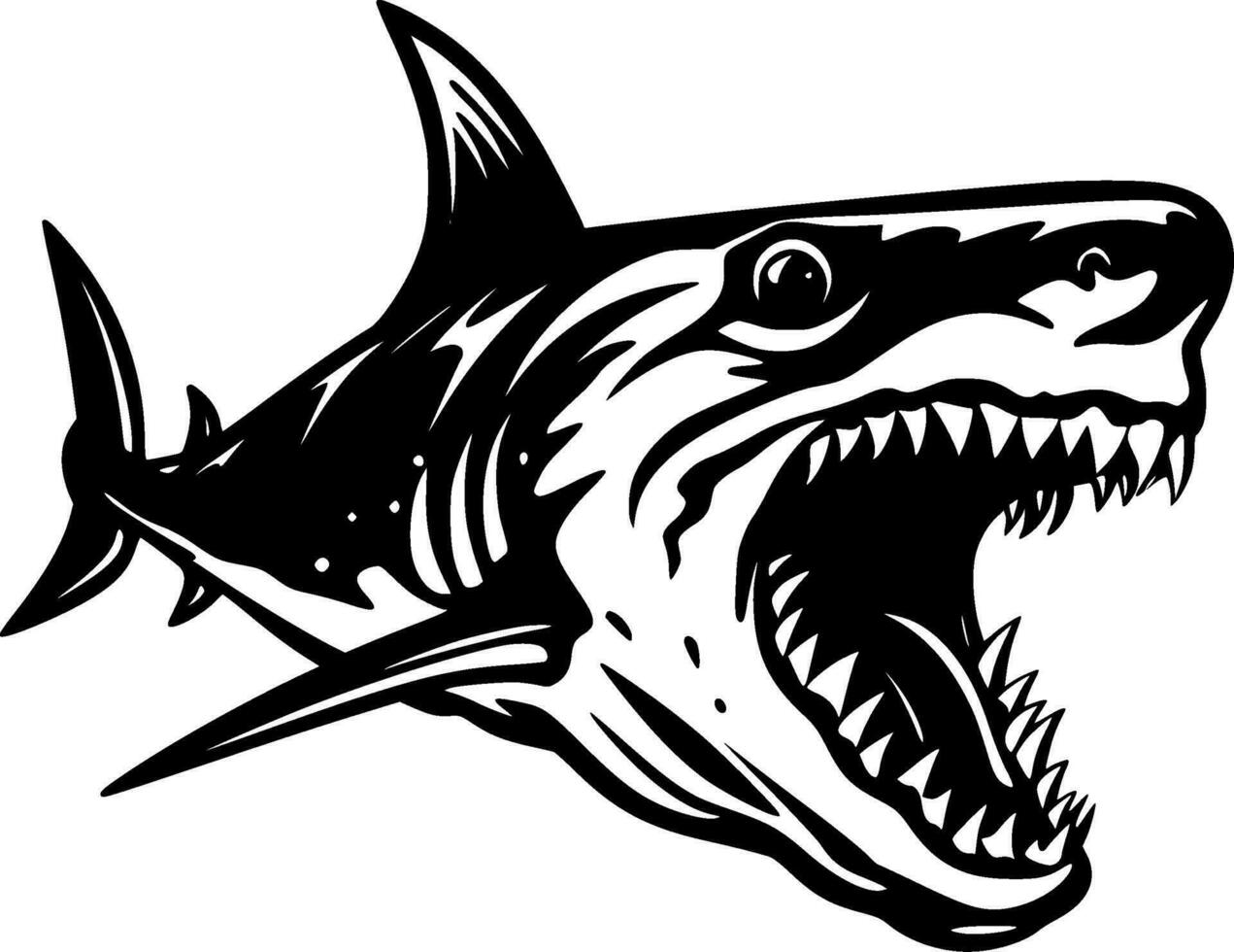 Shark - High Quality Vector Logo - Vector illustration ideal for T-shirt graphic