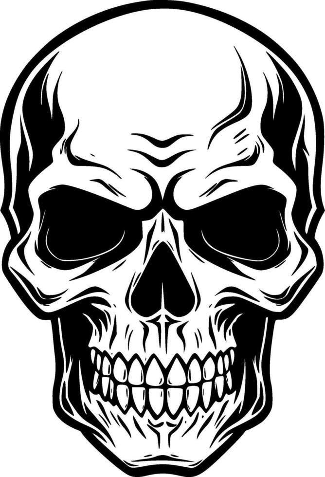 Skull - Minimalist and Flat Logo - Vector illustration