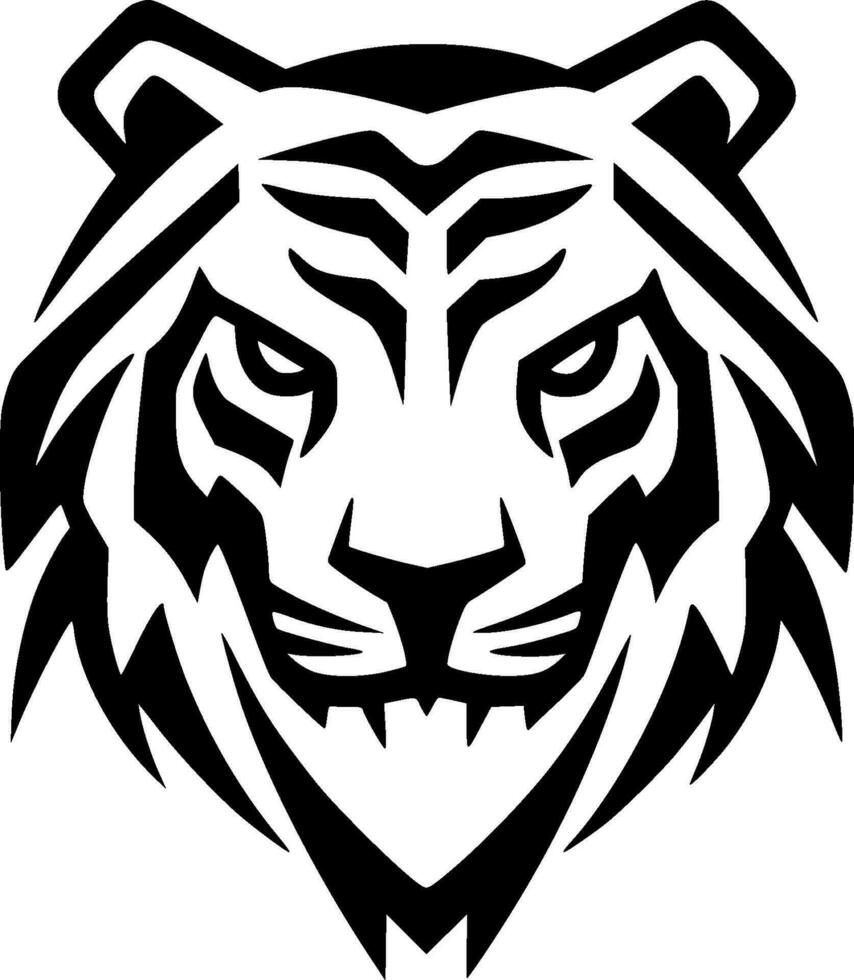 Tiger - Minimalist and Flat Logo - Vector illustration