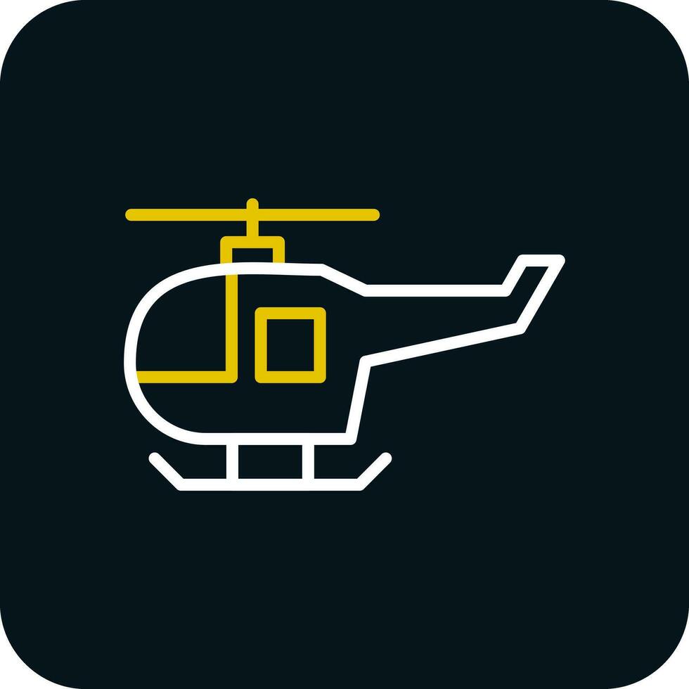 Helicopter Vector Icon Design