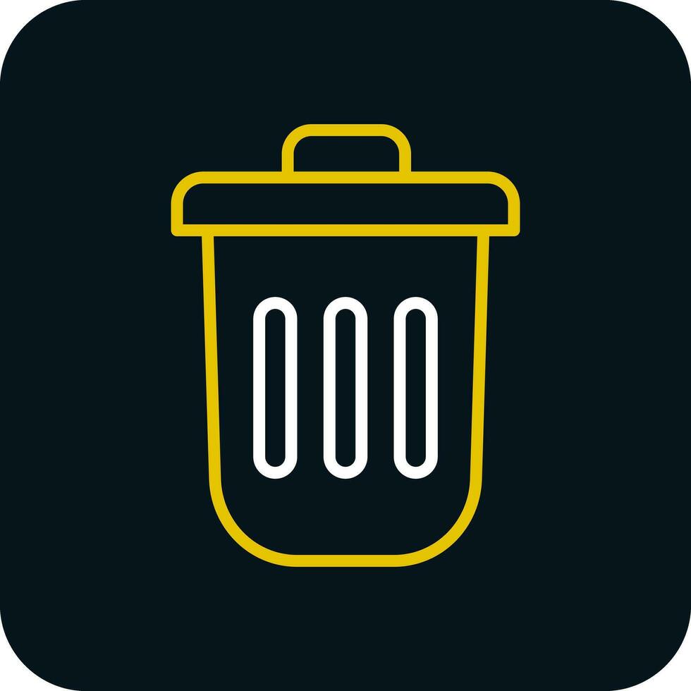 Dustbin Vector Icon Design