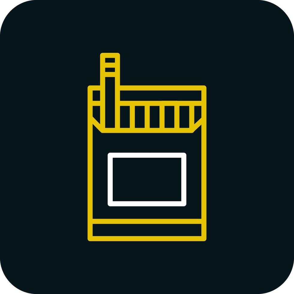 Cigarette Pack Vector Icon Design
