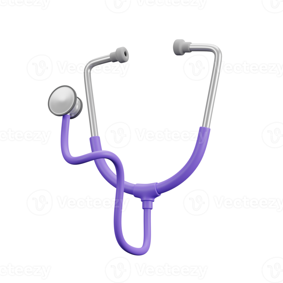 3d icon of Medical Stethoscope for doctors. png