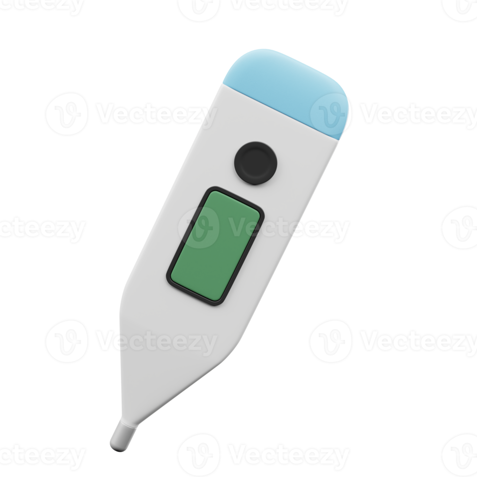 termometer 3d medicinsk och sjukvård ikon png