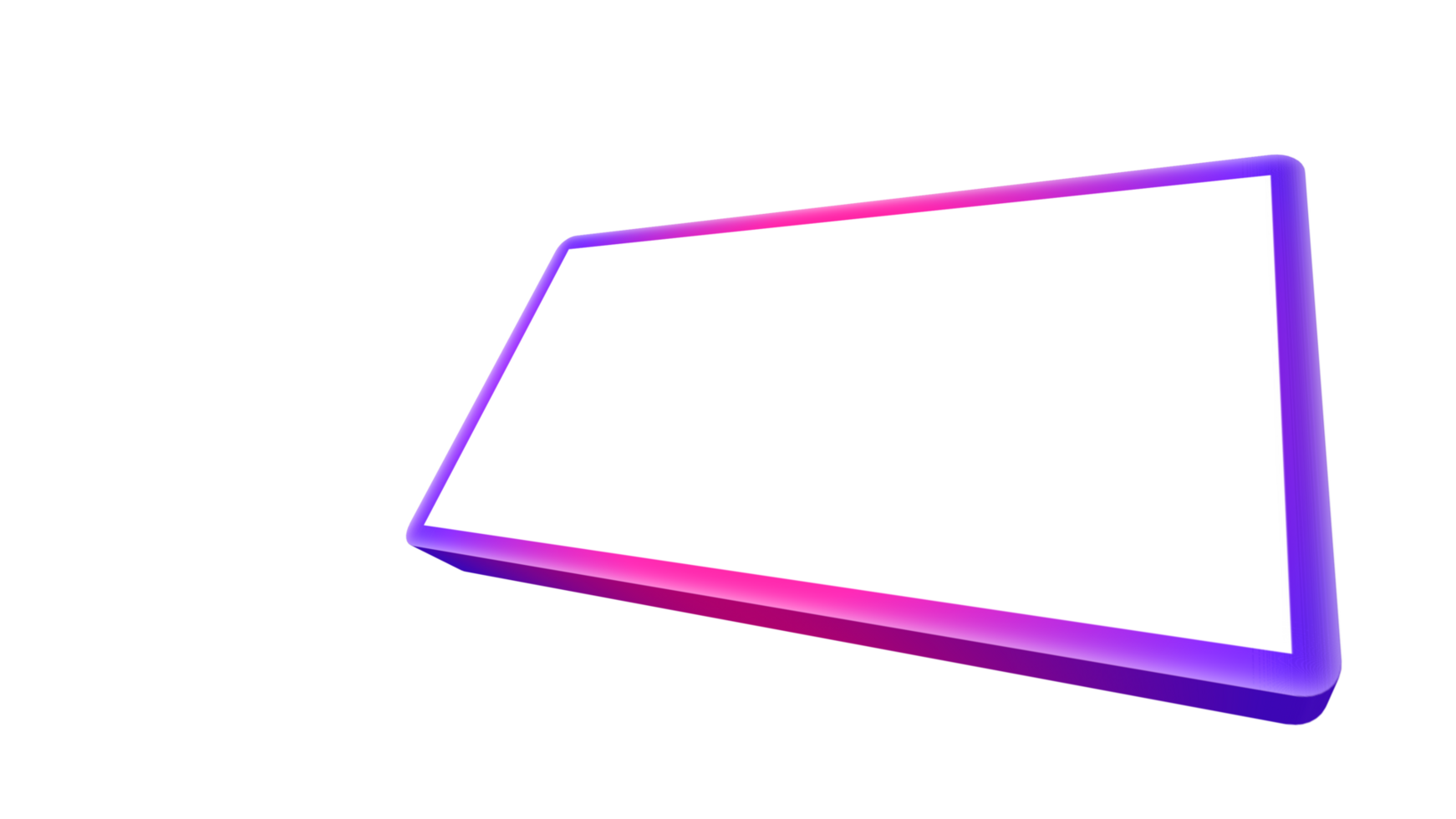 frame for text. 3d render of a key png