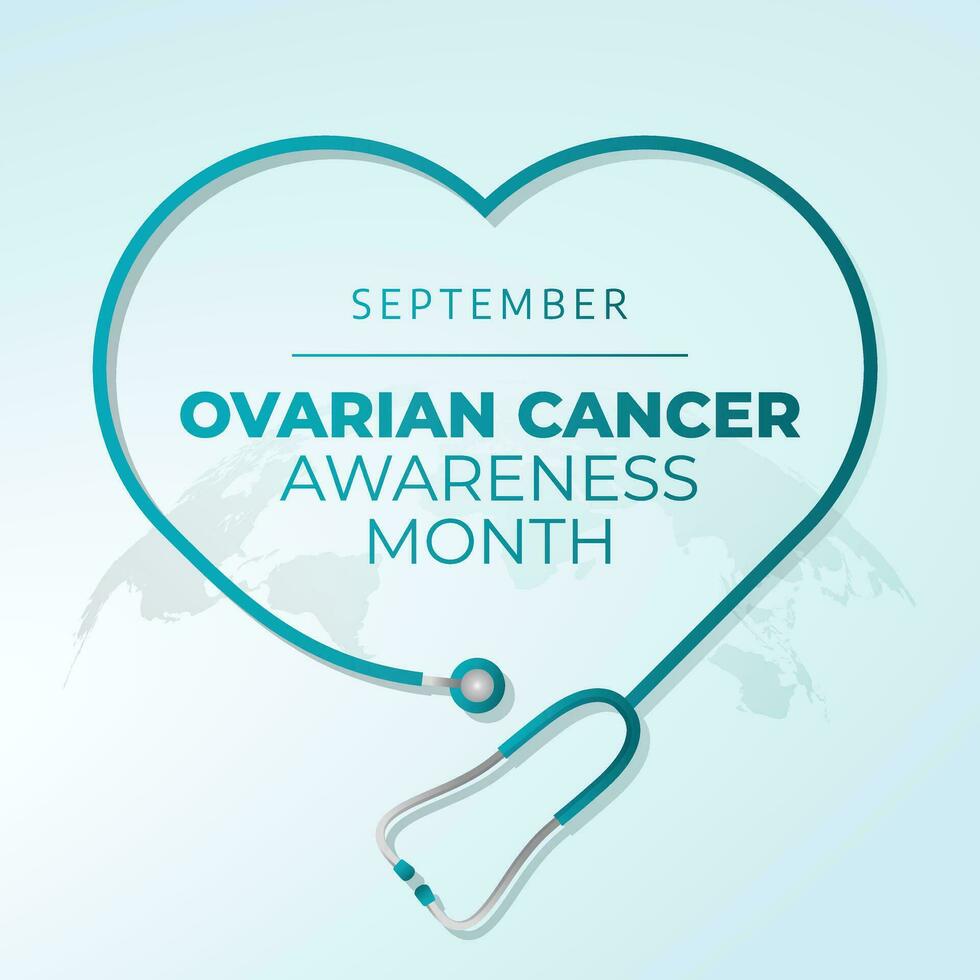 ovarian cancer awareness month design template great for celebration. blue ribbon vector design. flat ribbon design. vector eps 10.