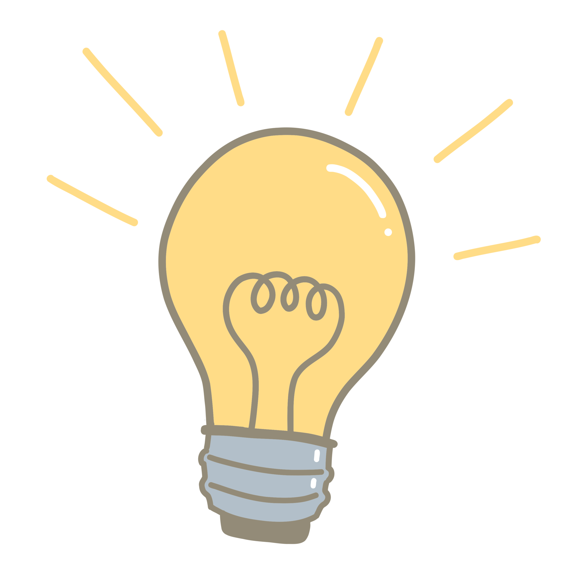 Light bulb, bright idea concept, colored drawing 27708912 PNG