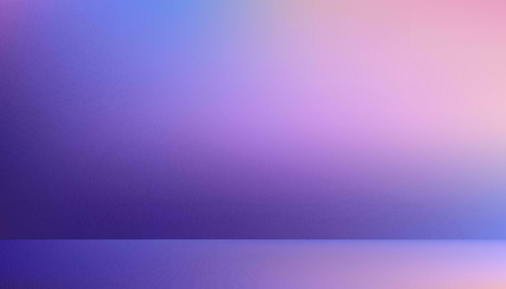 Studio background,Empty Room lilac ombre color wall and flooring. Studio display podium with blurry pink,violet and blue template.Vector banner Futuristic neon for product future cyberspace concept vector