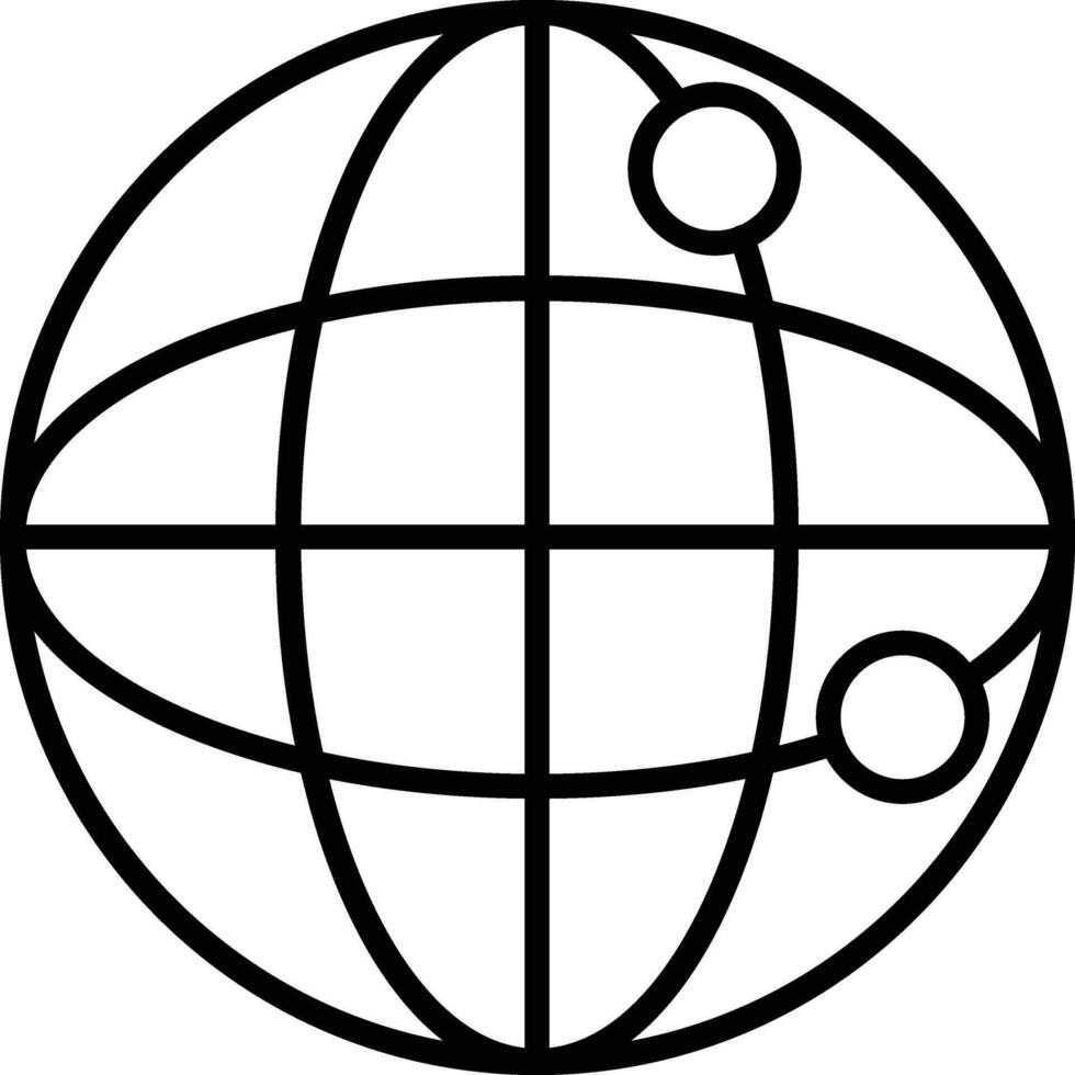 Worldwide Line Icon vector