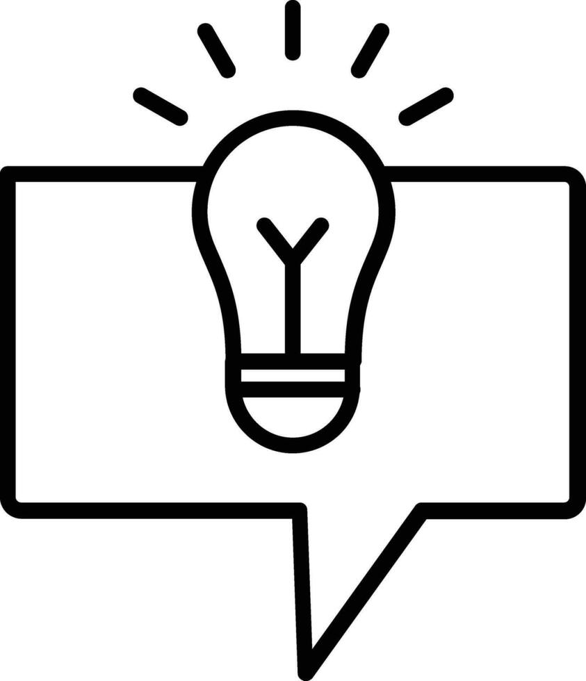 Tips line icon vector