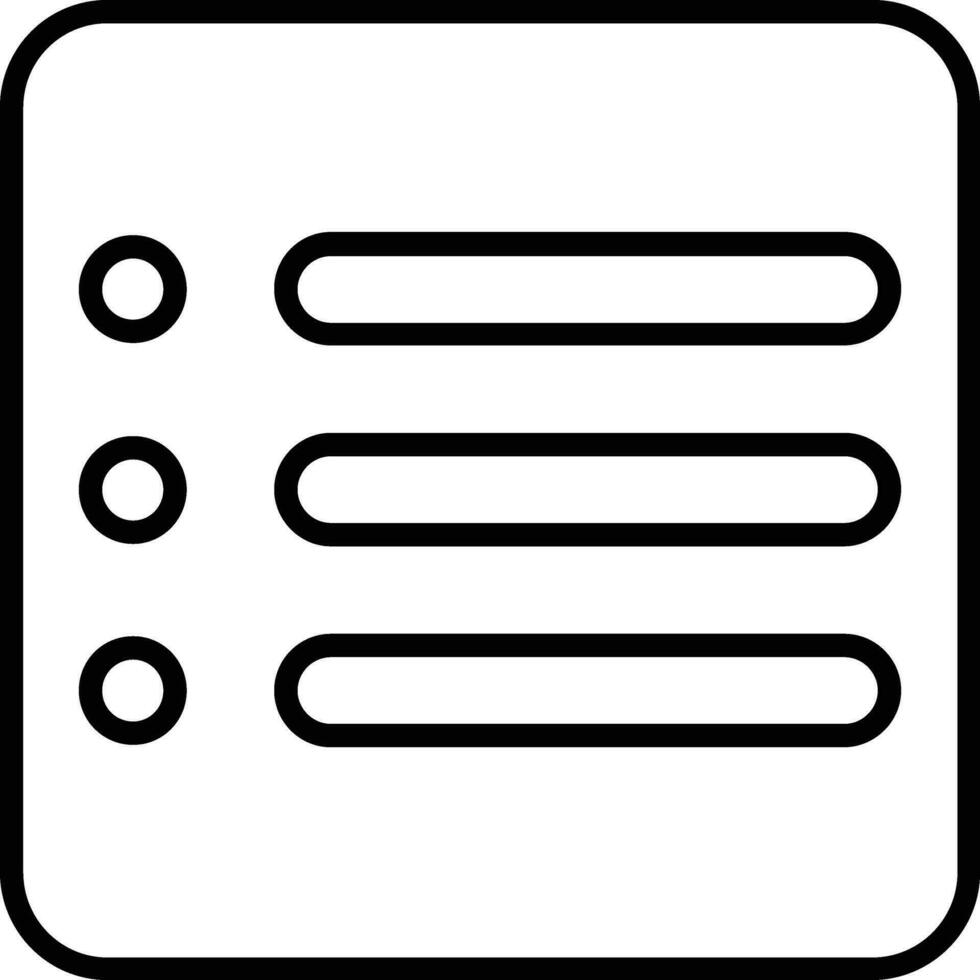 Menu Line Icon vector