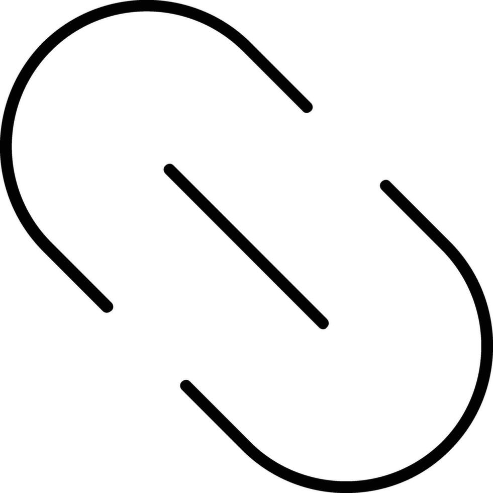 Link Line Icon vector