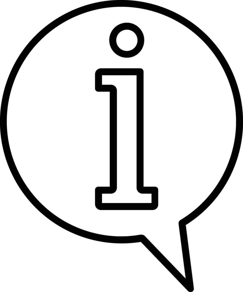 Info Line Icon vector