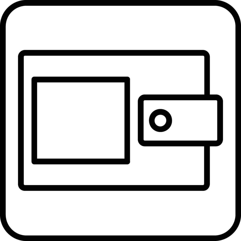 Wallet Line Icon vector