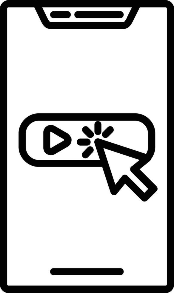 Subscribe line Icon vector