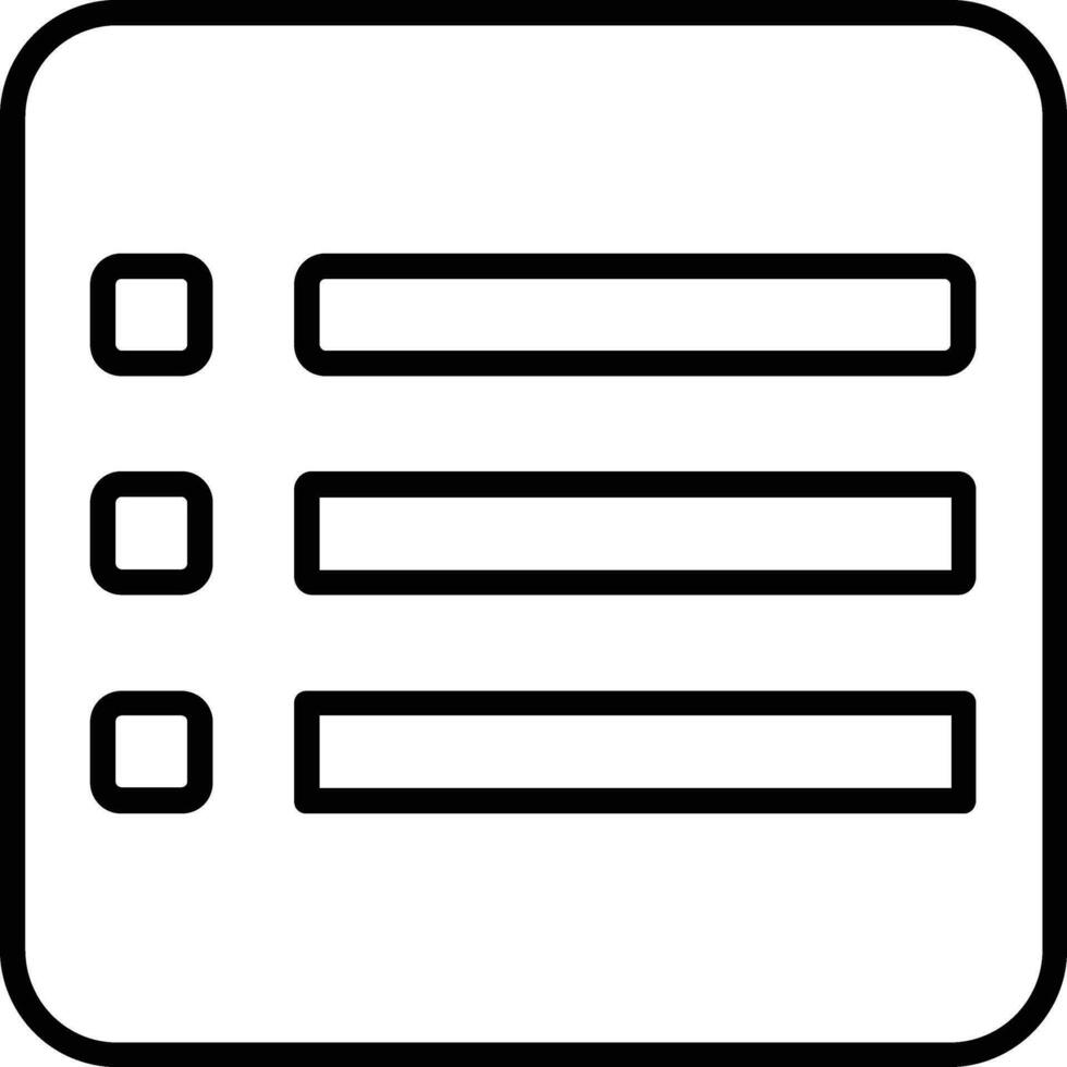 Menu Line Icon vector