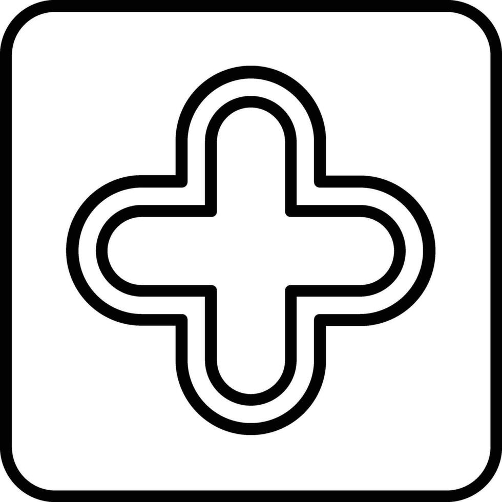 Plus Sign Line Icon vector