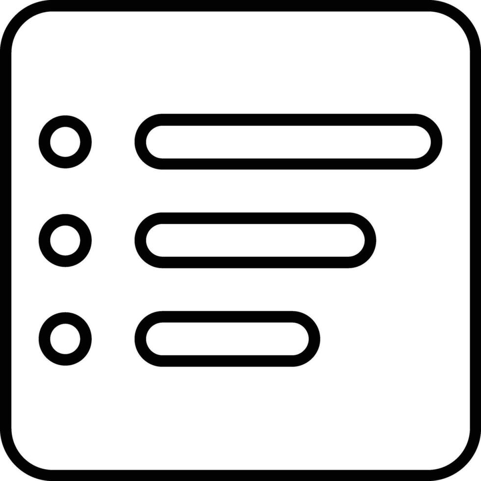 Menu Line Icon vector