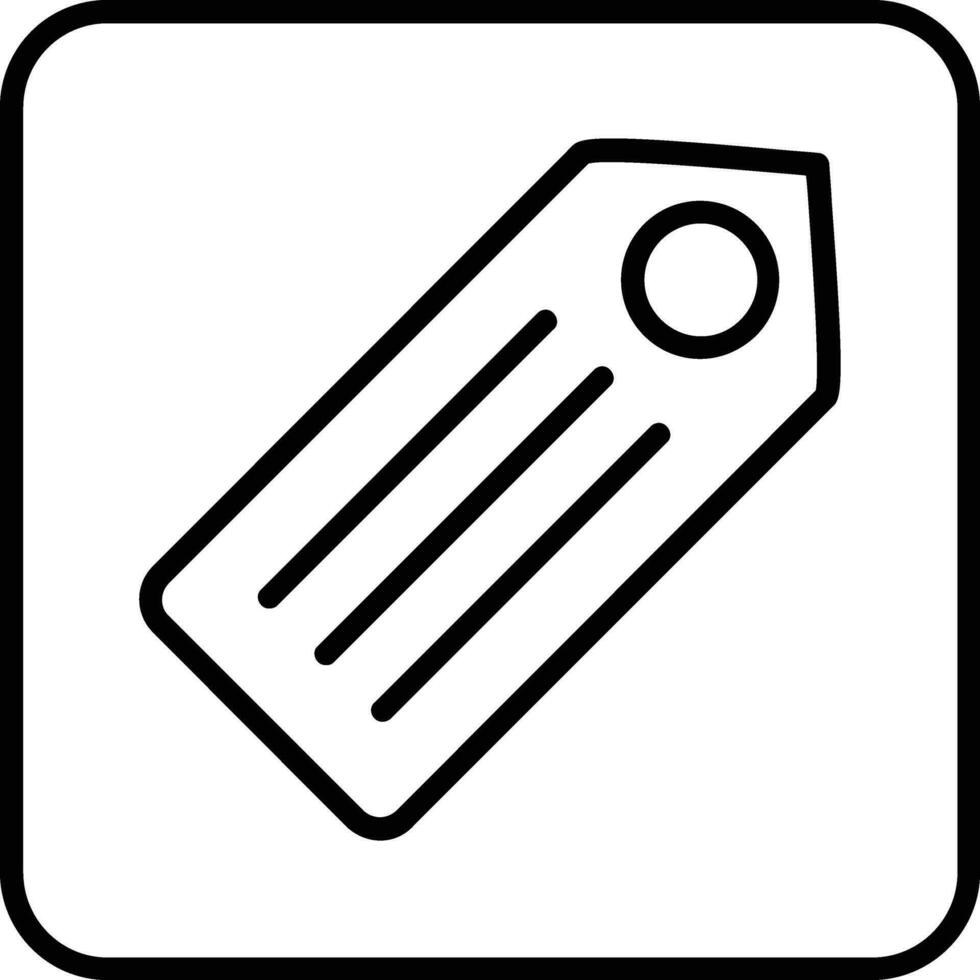 Tag Line Icon vector