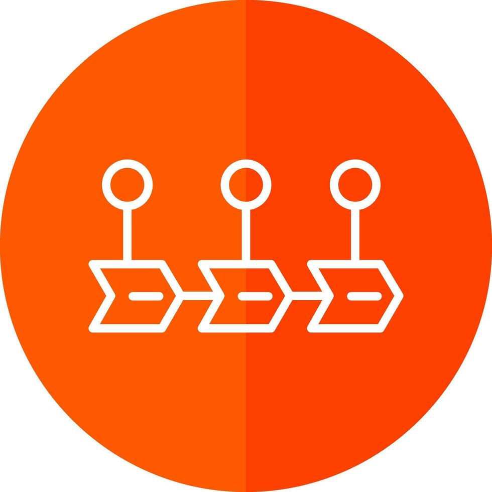 Value Chain Vector Icon Design