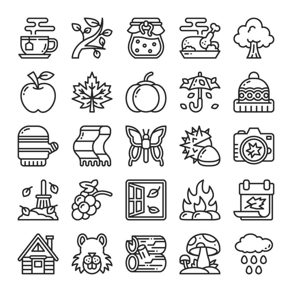 Autumn Line Icon. Perfect for Graphic Design, Mobile, UI, and Web Masterpieces vector