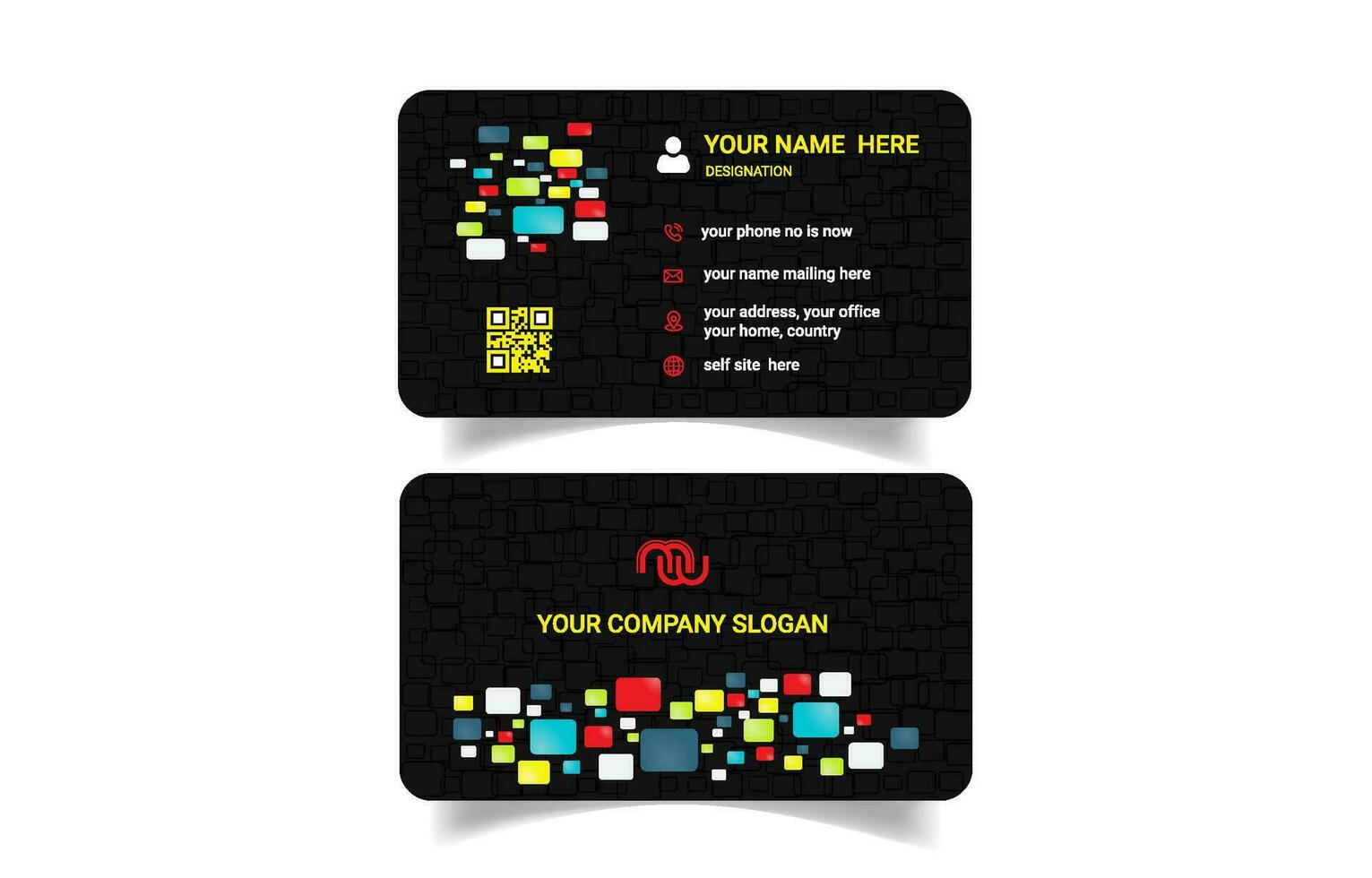 Professional elegant corporate business card design template vector