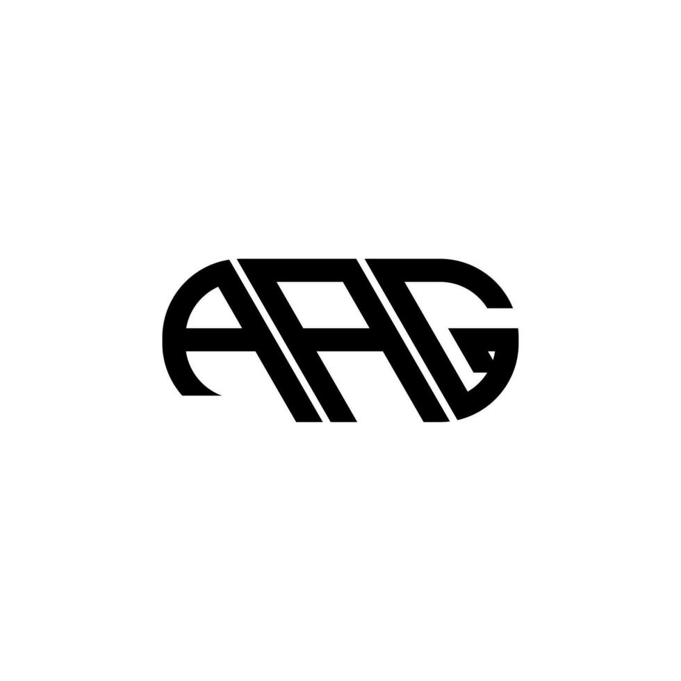 AAG letter logo design. AAG creative initials letter logo concept. AAG letter design. vector
