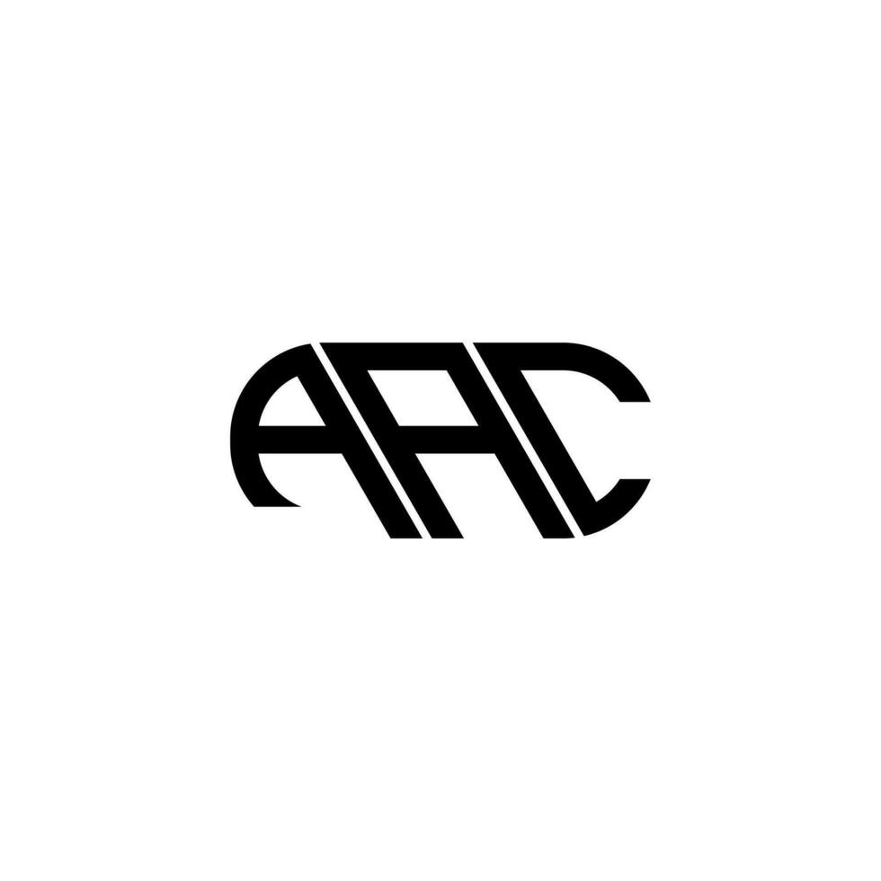 AAC letter logo design. AAC creative initials letter logo concept. AAC letter design. vector