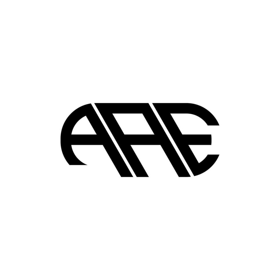 AAE letter logo design. AAE creative initials letter logo concept. AAE letter design. vector