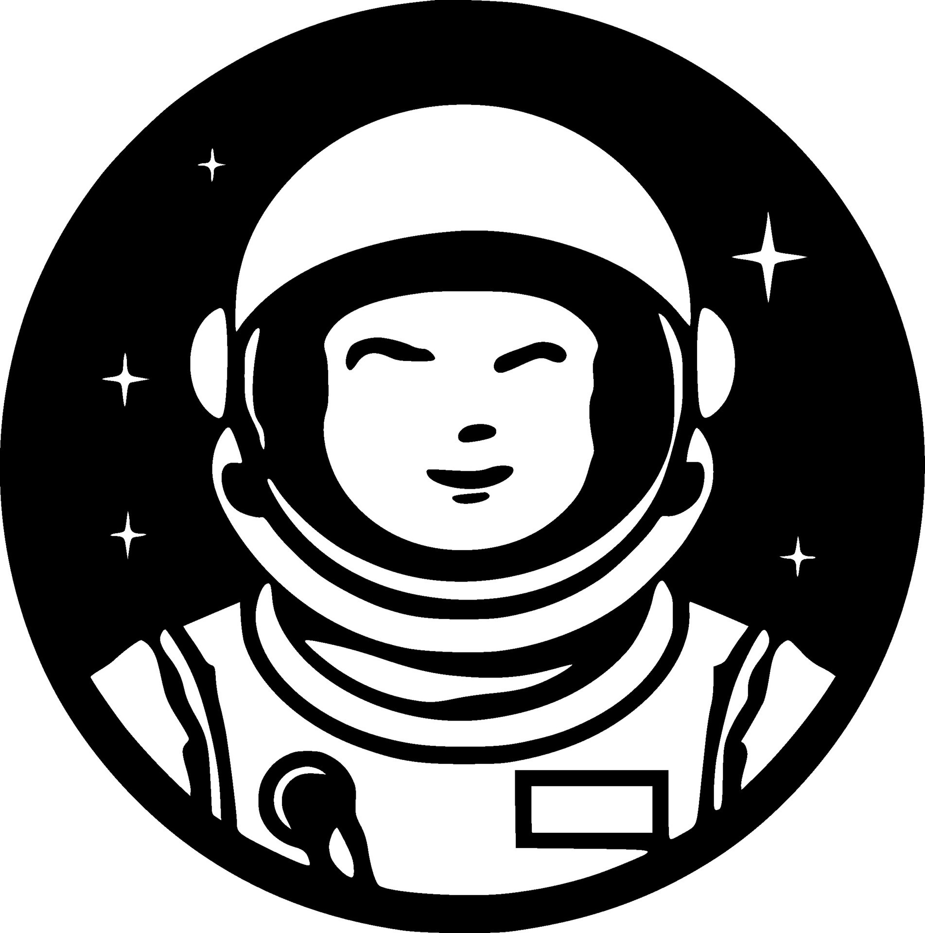 Astronaut, Black and White Vector illustration 27709652 Vector Art at