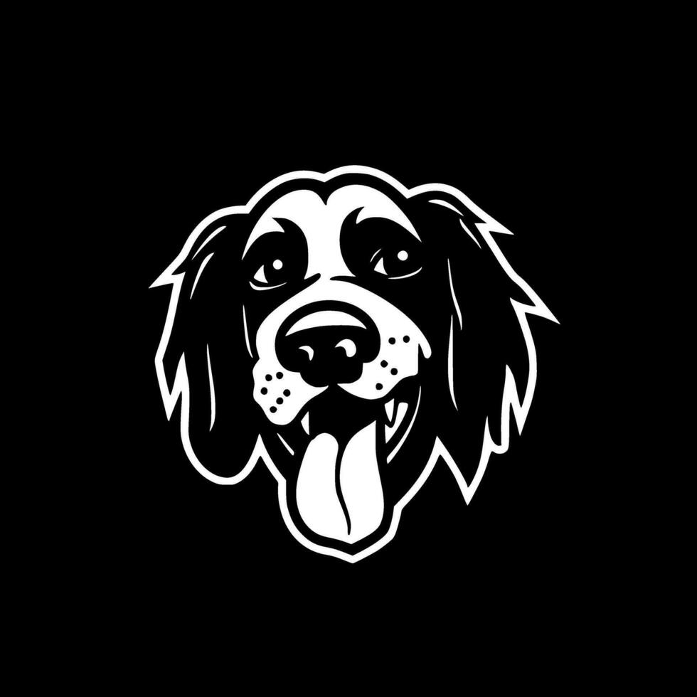 Dog, Minimalist and Simple Silhouette - Vector illustration