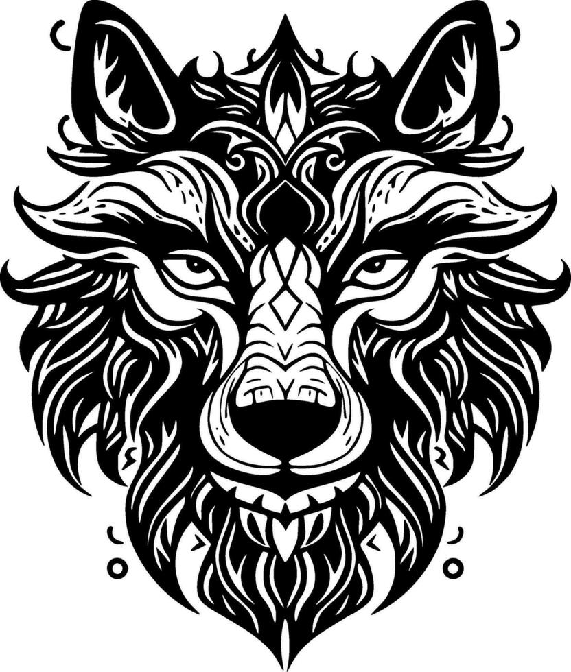 Wolf - Minimalist and Flat Logo - Vector illustration